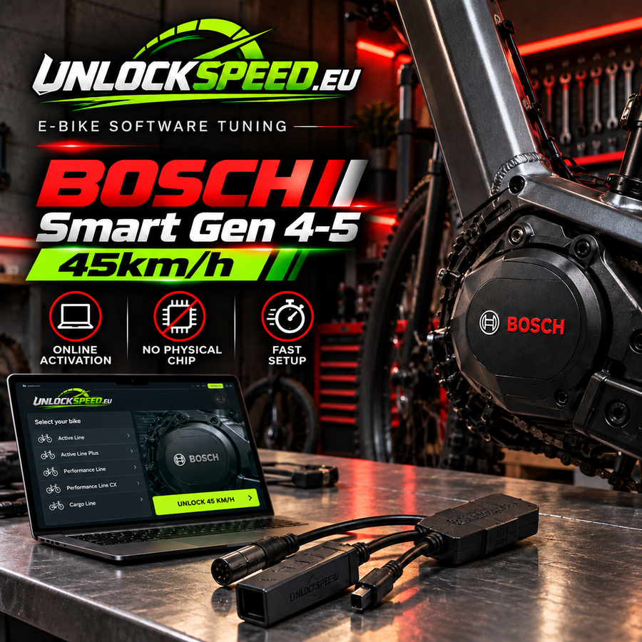 Remote BOSCH Smart Gen 4-5 45km/h Tuning software - Do it in 5 minutes!